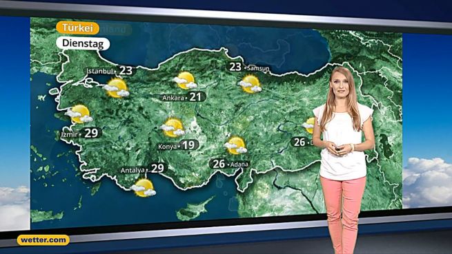 go to Das Wetter in Europa am 29. Juli 2016