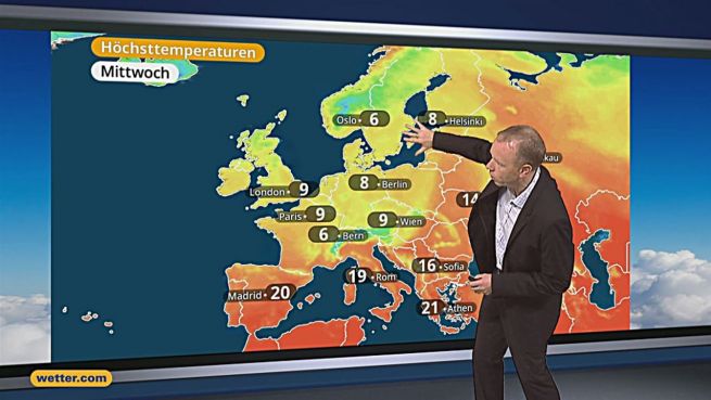 go to Das Wetter in Europa am 12. August 2017
