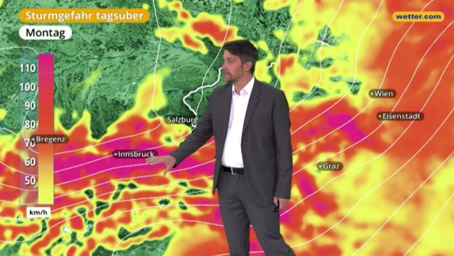 go to Das Wetter in Österreich am 11. Dezember 2017