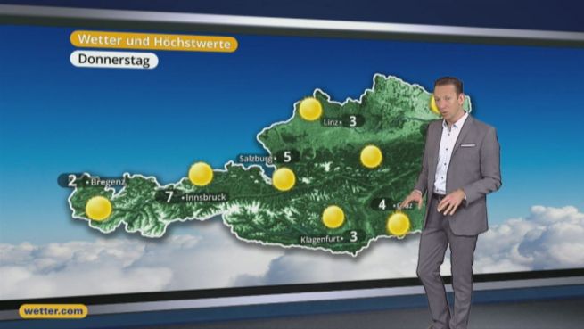 go to Das Wetter in Österreich am 29. Dezember 2016